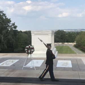 Old Guard: Changing of the Guard Tomb of the Unknowns on the United States Army Tour